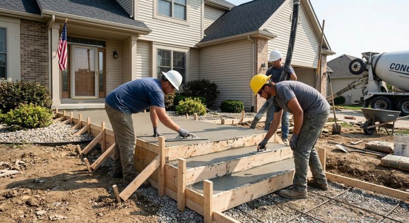 Our team working on Concrete Installation projects in Port Charlotte, FL