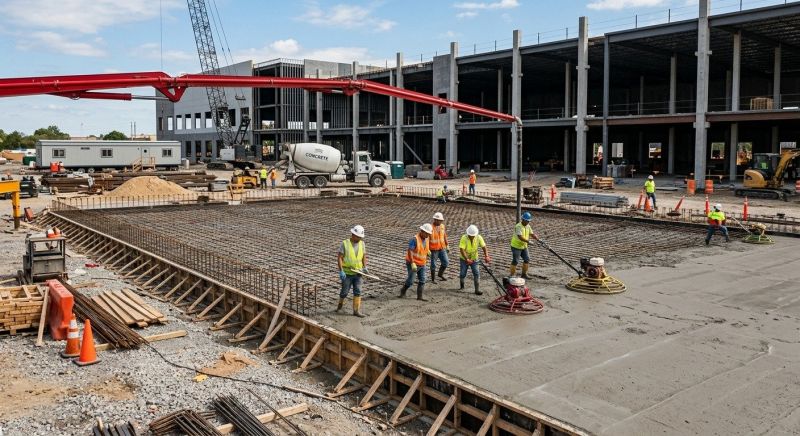 Commercial Slab Installation in North Port, FL