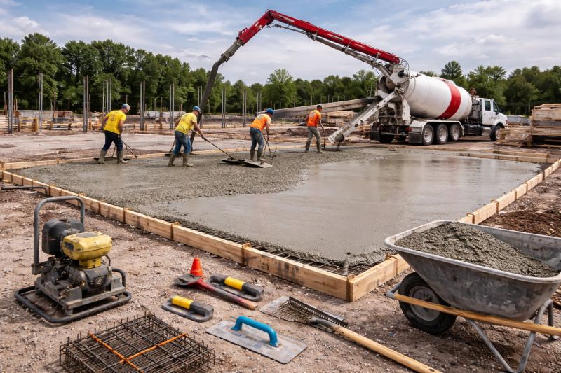 Commercial Slab Installation in Rotonda West, FL